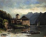 View of the Chateau de Chillon by Gustave Courbet